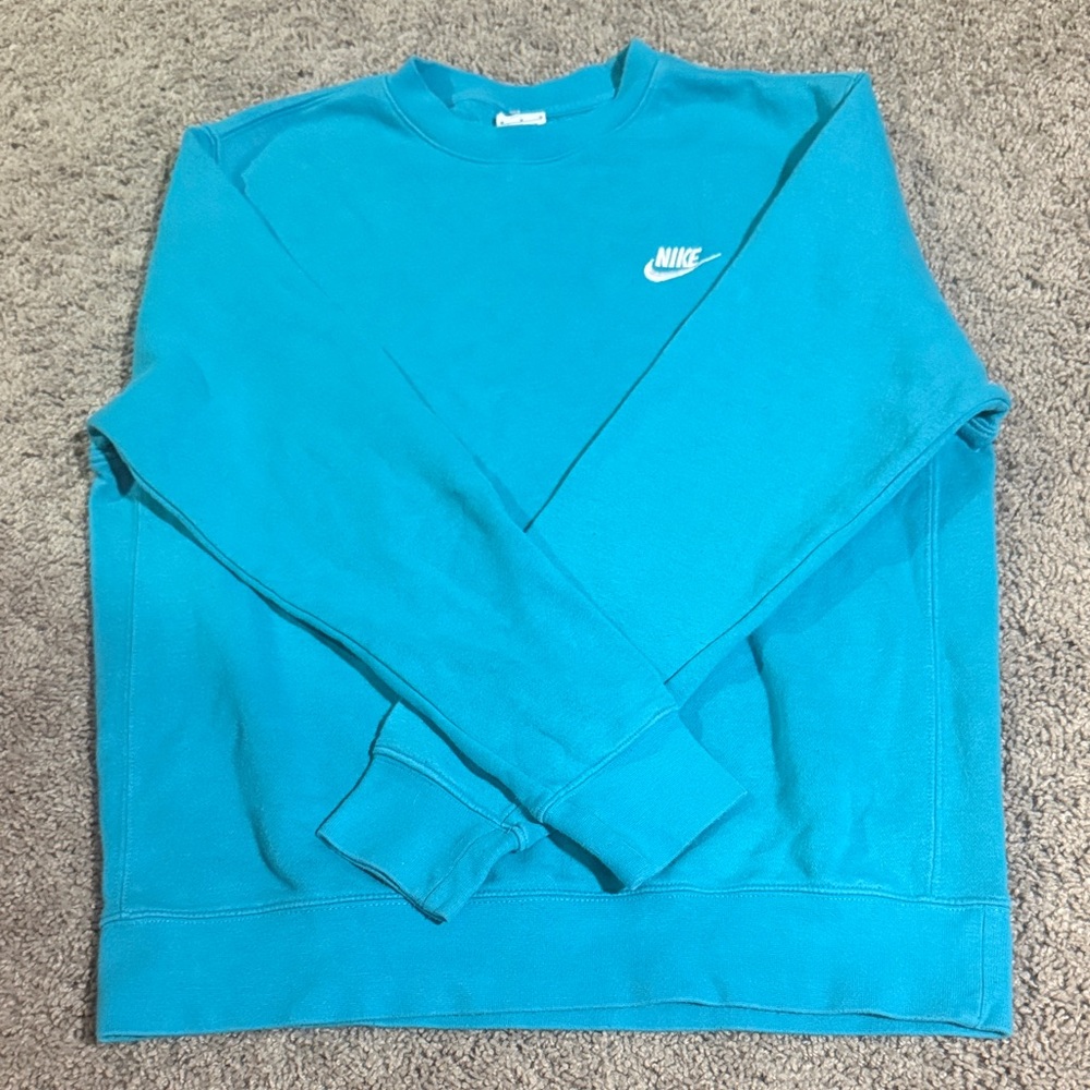 Nike Men's Teal Crewneck Sweater